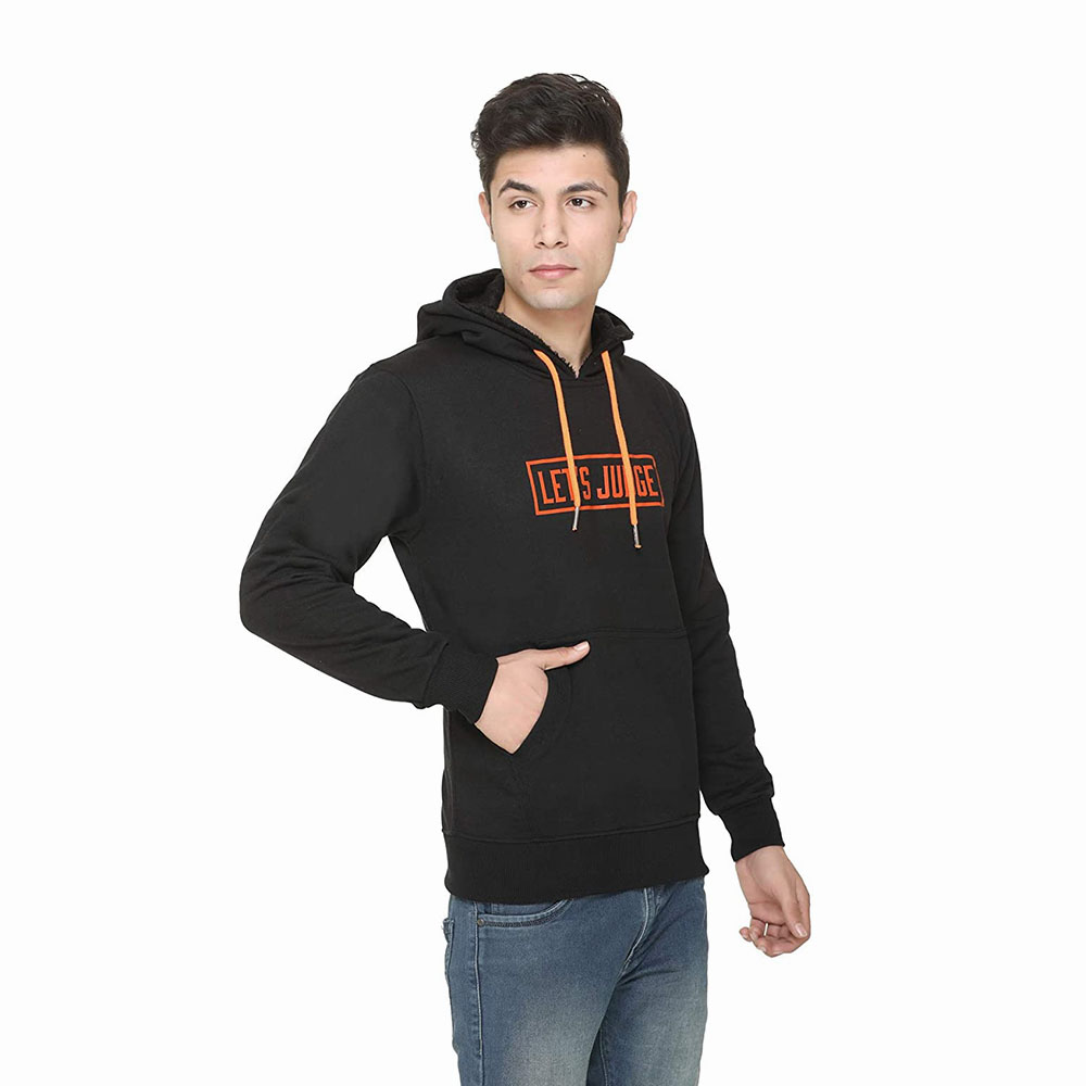 New Arrival Custom Wholesale Blank 300 Gsm Heavyweight 100% Cotton Fleece Pullover Men Hoodie In Bulk